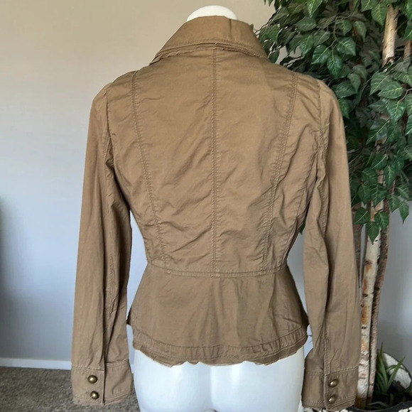 Ann Taylor LOFT Olive Tan Utility Jacket - Picture 6 of 8